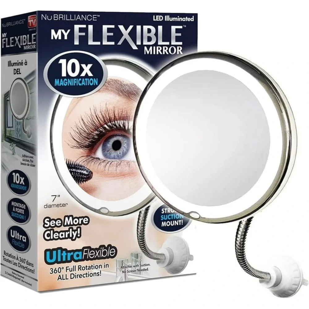New NuBrilliance My Flexible Mirror 10x Magnification 7”!!🔥🔥🔥